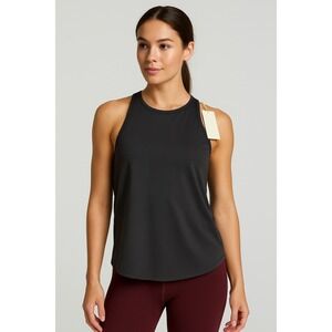 Calia LustraLuxe Cutaway Tank Pure Black Women's Size Small NWT